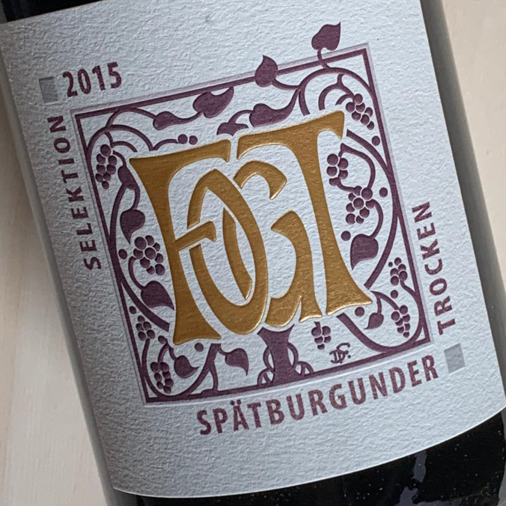 Weingut Fogt Spatburger, brederode wijnkopers