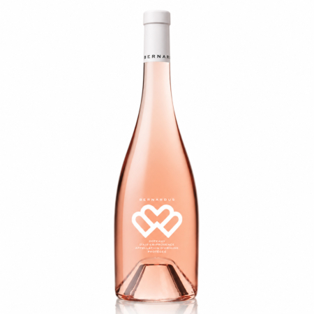 Bernardus Rosé uit Coteaux d’Aix-en-Provence met verfijnde Provence-stijl, elegante flesvorm en frisse luxe uitstraling. Bernardus rosé- bernardus wijn