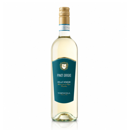 Pinot Grigio Delle Venezie DOC – frisse Italiaanse witte wijn met fruitige stijl, elegante fles en verfijnde uitstraling.